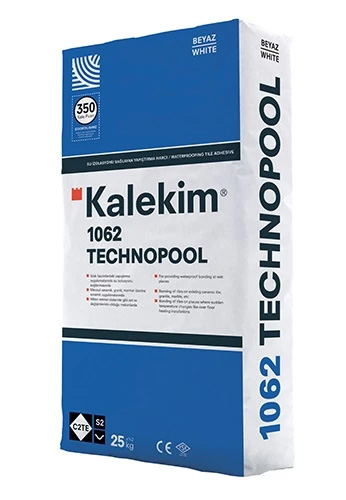 Клей для облицовки бассейна 1062 Technopool Белый, 25 кг, Kalekim